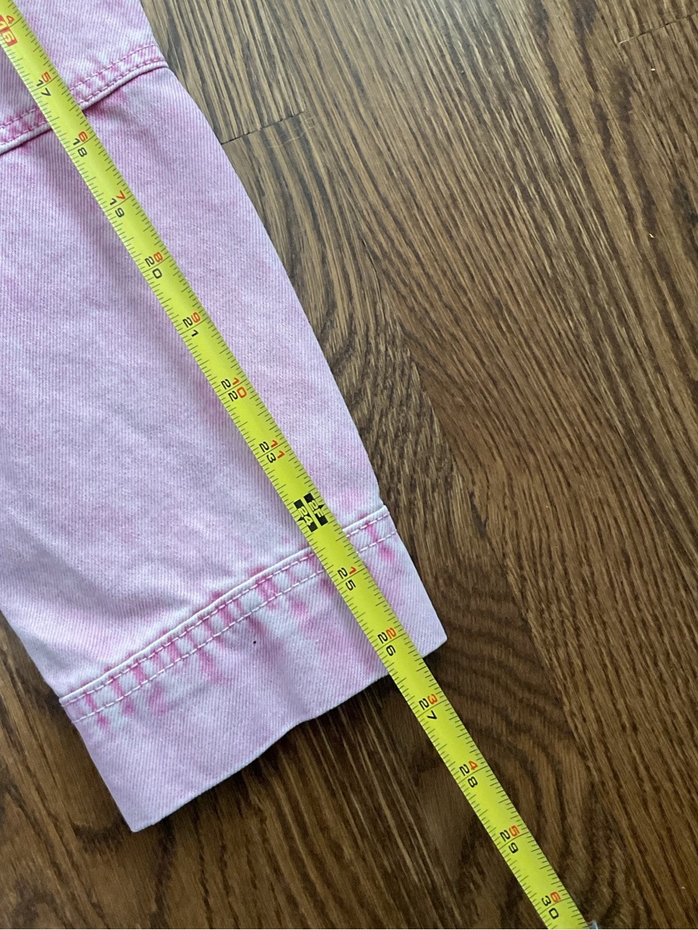 Free People Pink Washed Denim Jacket - Picture 8 of 12